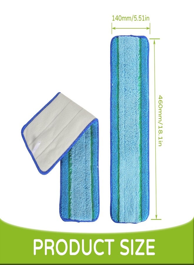 EPLZON 3 Pack Washable & Reusable Microfiber Deep Cleaning Pads for Bona Family of Mops Replacement 18 Inch Used for Hard Surface Floors Cleaning - Image 2